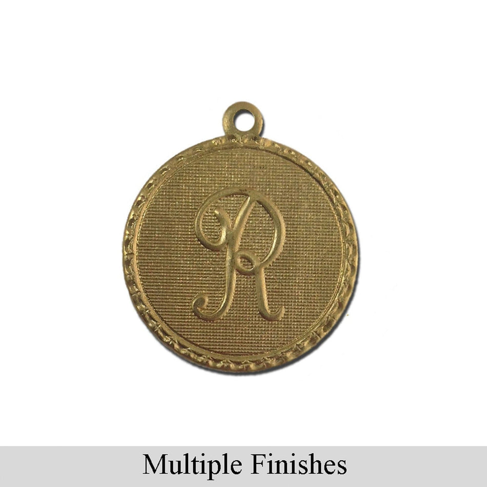 Letter R Charm with Loop (4)