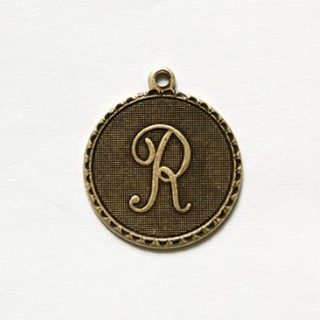 Letter R Charm with Loop (4)