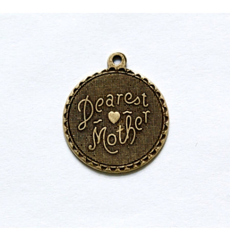 Dearest Mother Word Charm with Loop (4)