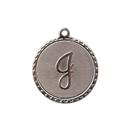 Letter J Charm with Loop (4)
