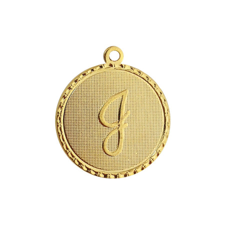 Letter J Charm with Loop (4)