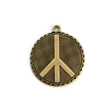 Peace Word Charm with Loop (4)