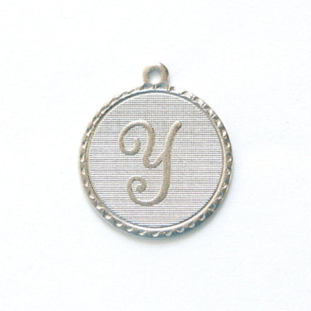 Letter Y Charm with Loop (4)