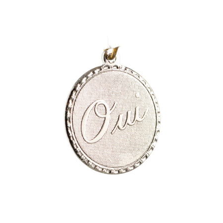 Oui (Yes) Word Charm with Loop (4)
