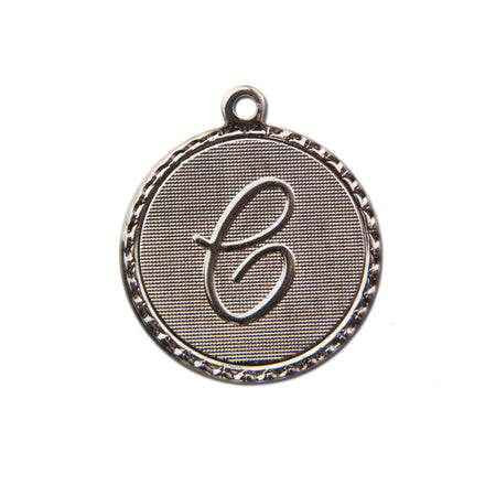 Letter C Charm with Loop (4)