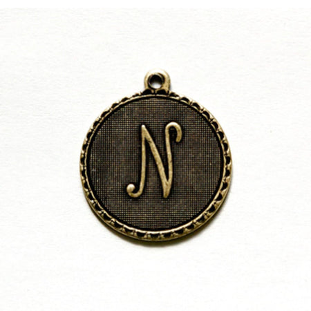 Letter N Charm with Loop (4)