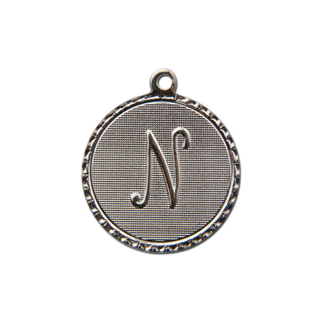 Letter N Charm with Loop (4)