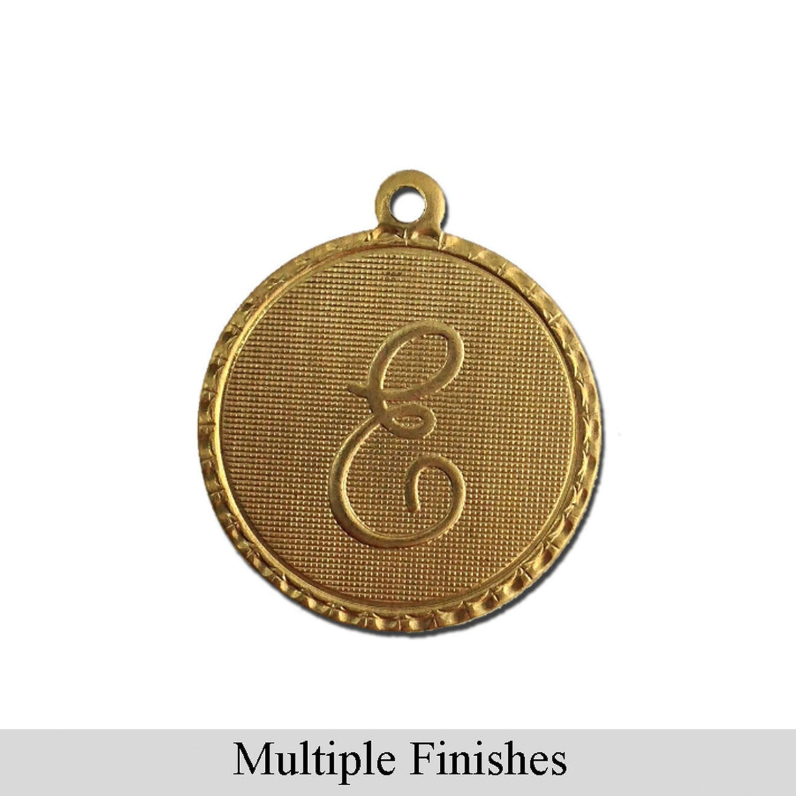 Letter E Charm with Loop (4)