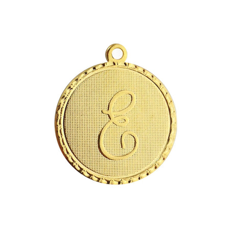 Letter E Charm with Loop (4)