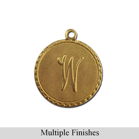 Letter W Charm with Loop (4)