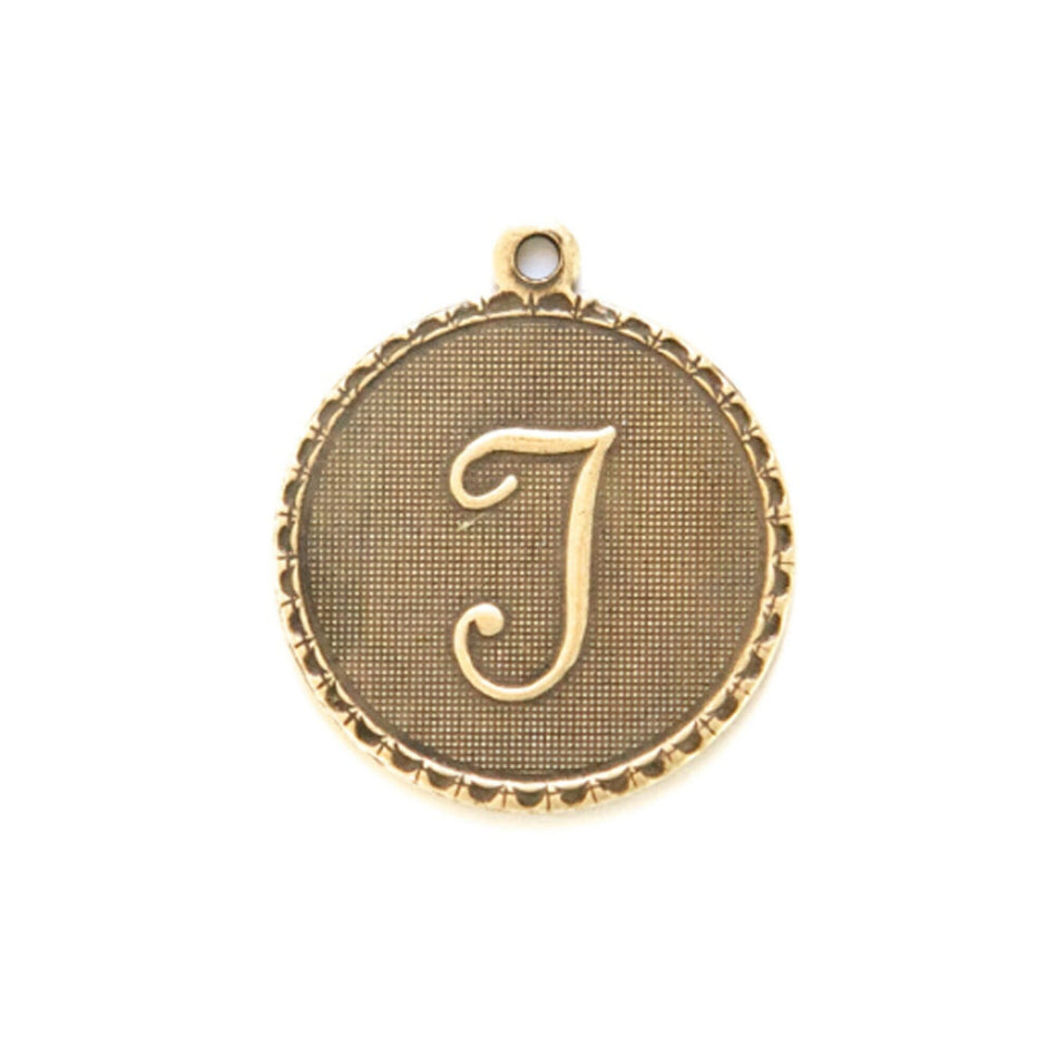 Letter T Charm with Loop (4)