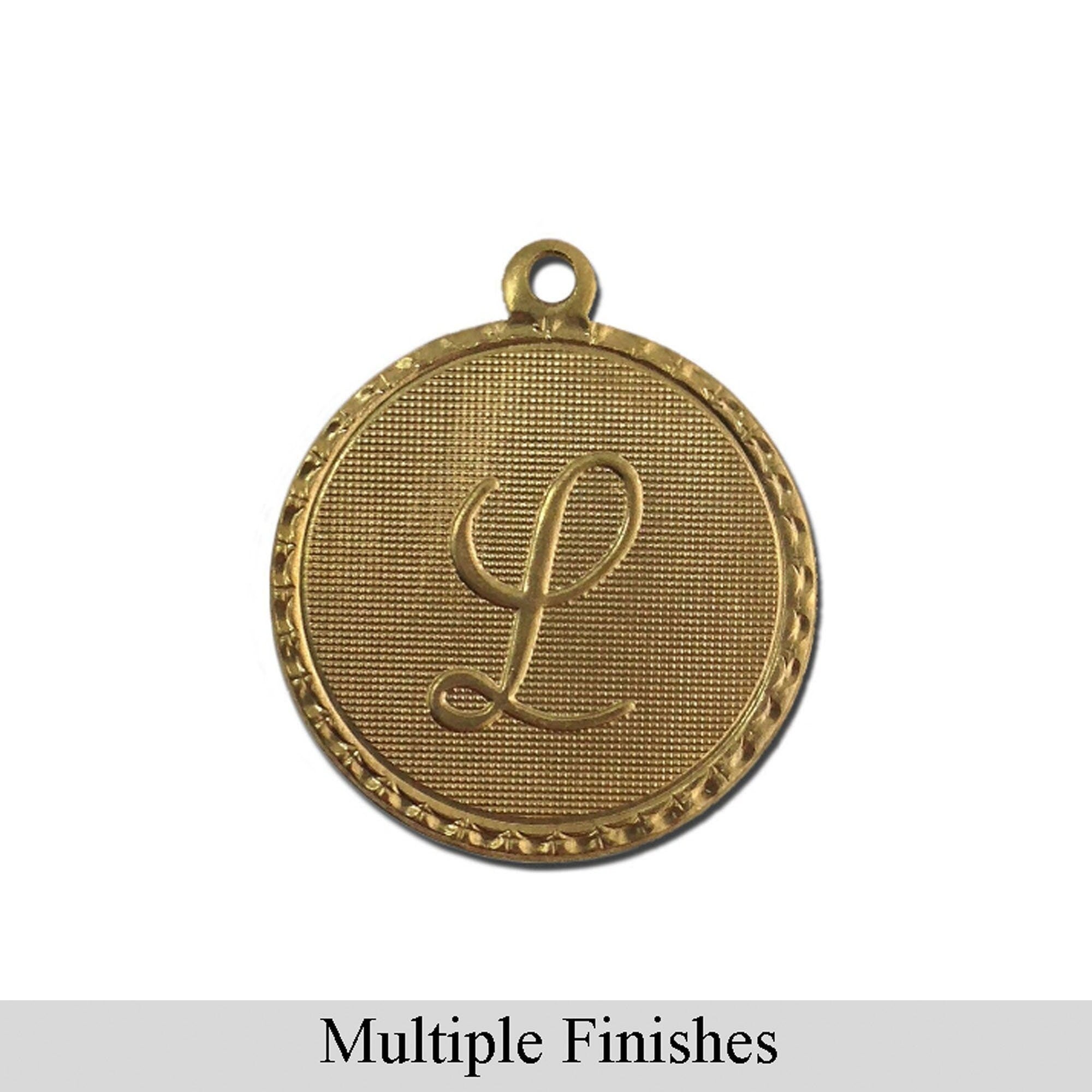 Letter L Charm with Loop (4)