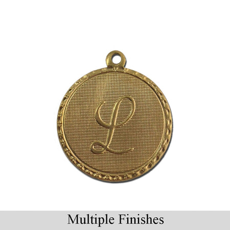 Letter L Charm with Loop (4)