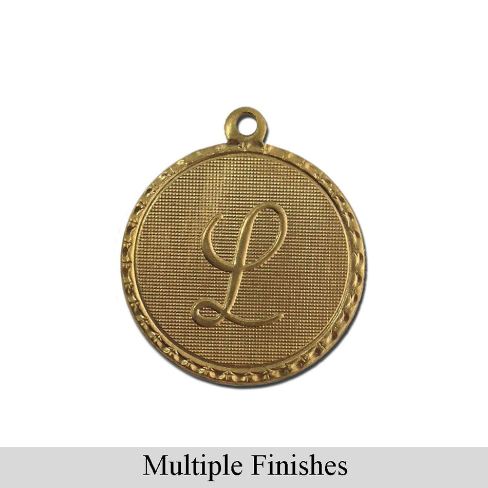 Letter L Charm with Loop (4)