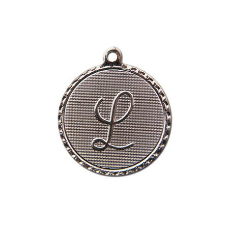 Letter L Charm with Loop (4)