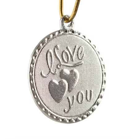 I Love You with Hearts Word Charm with Loop (4)