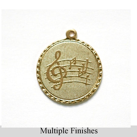 Clef Note Music Word Charm with Loop (4)