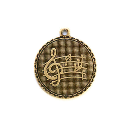 Clef Note Music Word Charm with Loop (4)