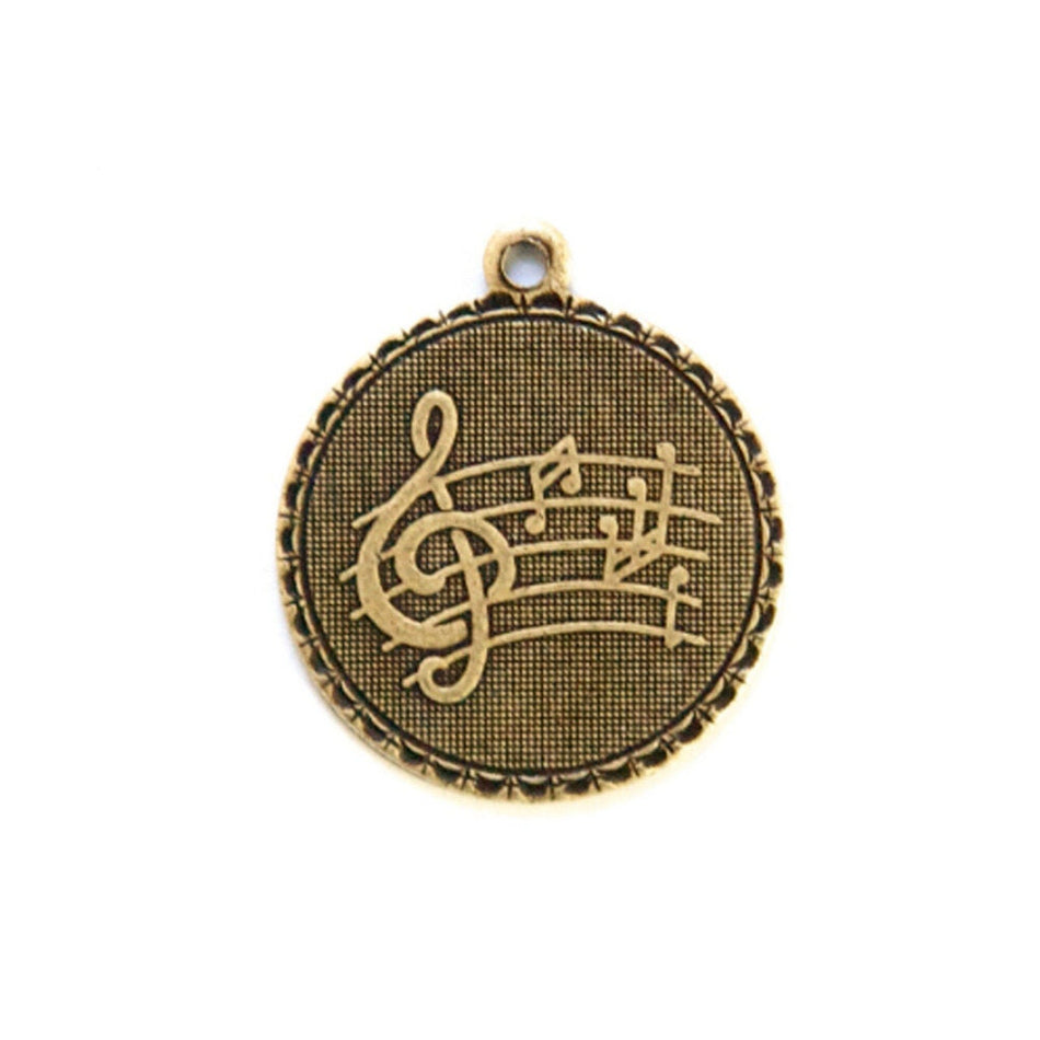 Clef Note Music Word Charm with Loop (4)