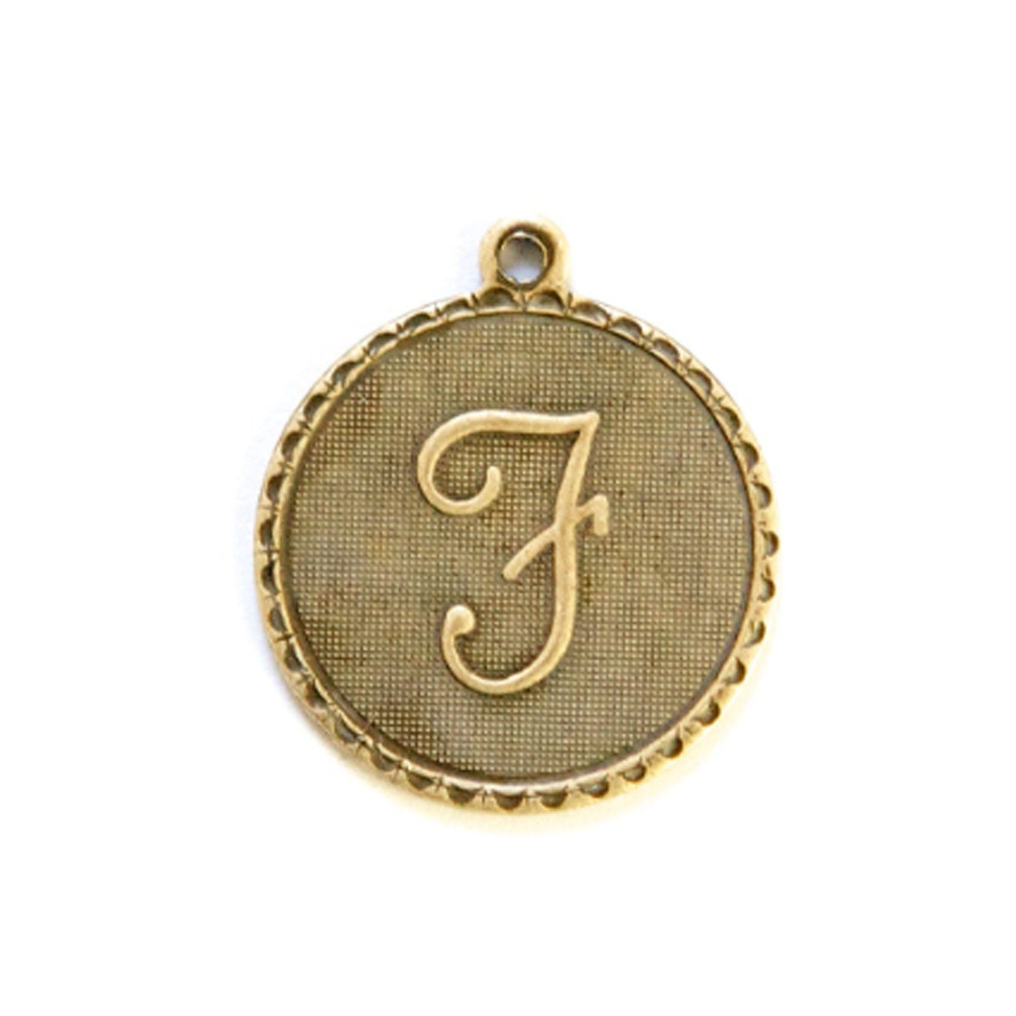 Letter F Charm with Loop (4)