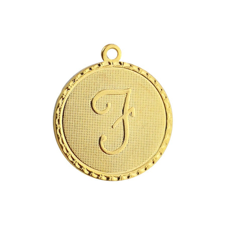 Letter F Charm with Loop (4)