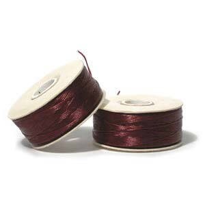 Burgundy Nymo D Beading Thread 64yd Bobbin NYMDBU