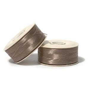 Sand Ash Nymo B Beading Thread 72yd Bobbin