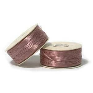 Rosey Mauve Nymo D Beading Thread 64yd Bobbin NYMDRM