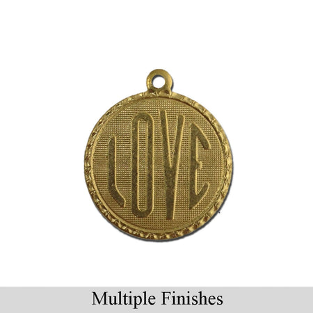 Love Word Charm with Loop (4)