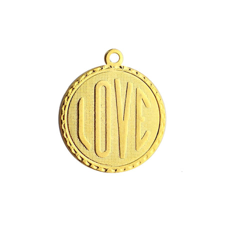 Love Word Charm with Loop (4)