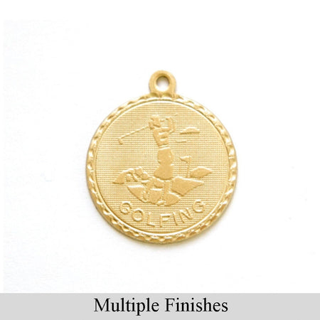 Female Golfer Word Charm with Loop (4)