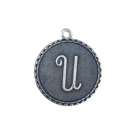 Letter U Charm with Loop (4)