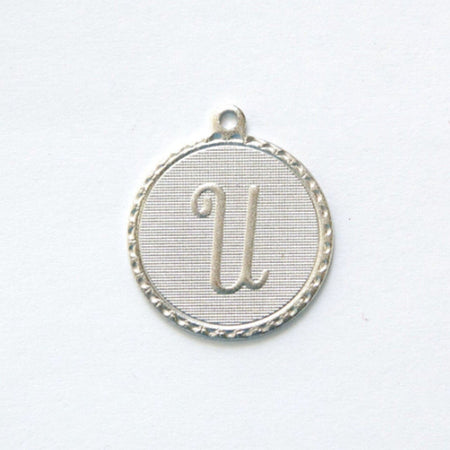 Letter U Charm with Loop (4)