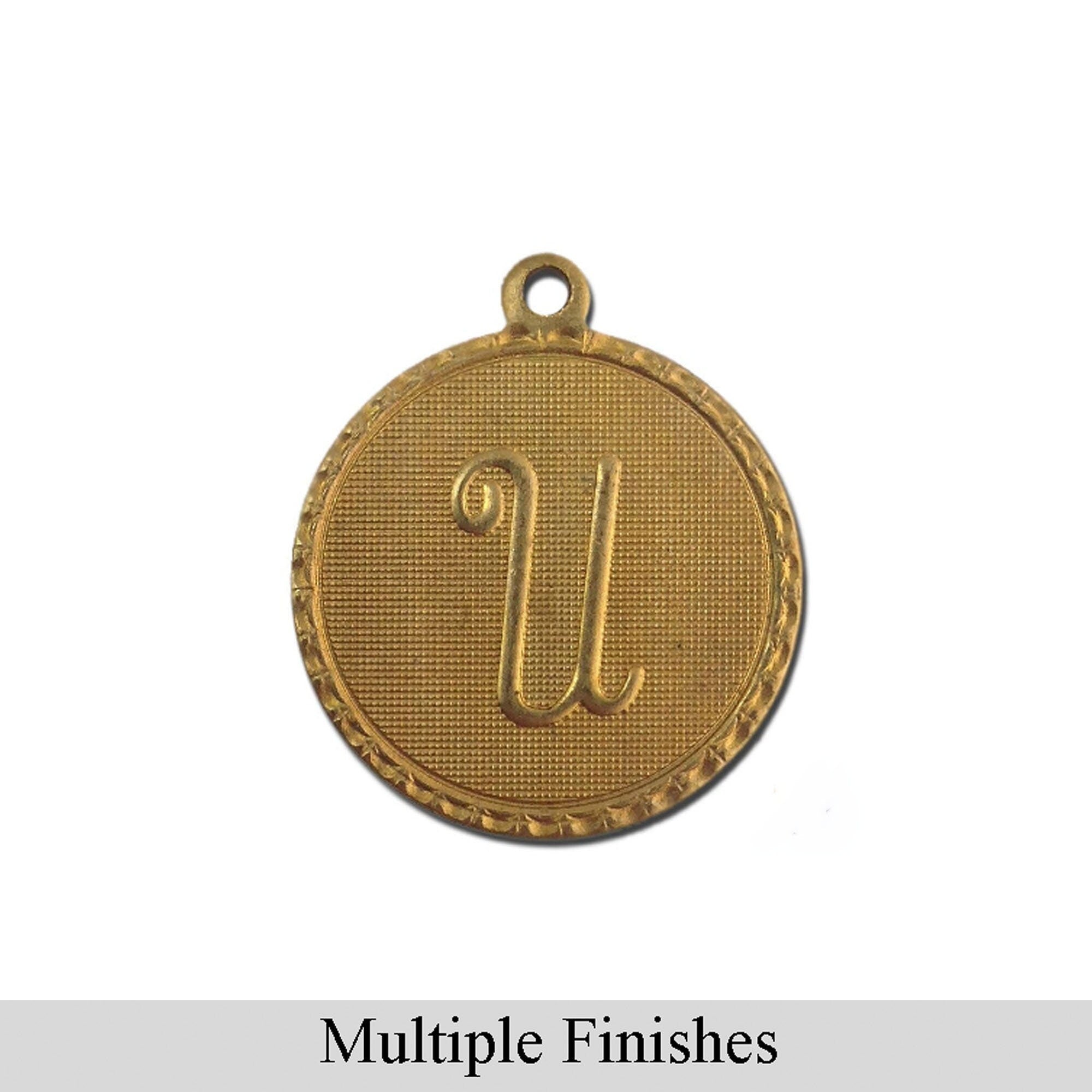 Letter U Charm with Loop (4)