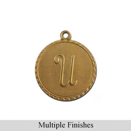 Letter U Charm with Loop (4)
