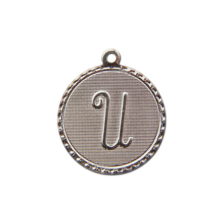 Letter U Charm with Loop (4)