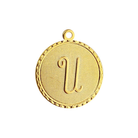 Letter U Charm with Loop (4)