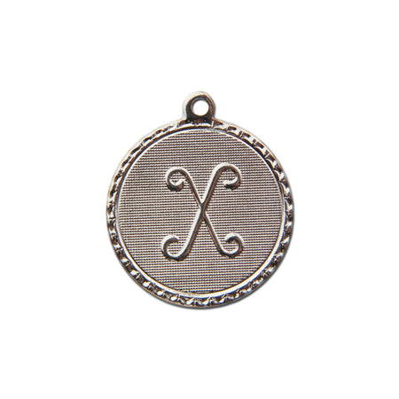 Letter X Charm with Loop (4)