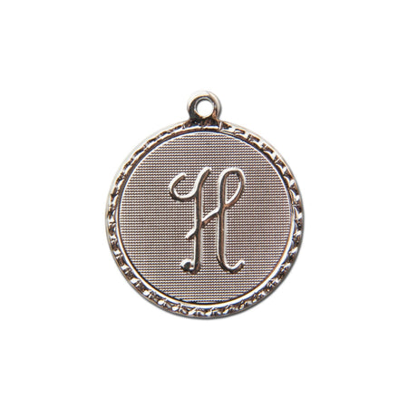Letter H Charm with Loop (4)