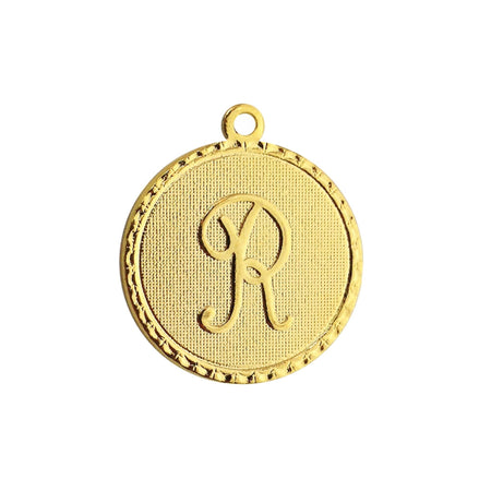 Letter R Charm with Loop (4)