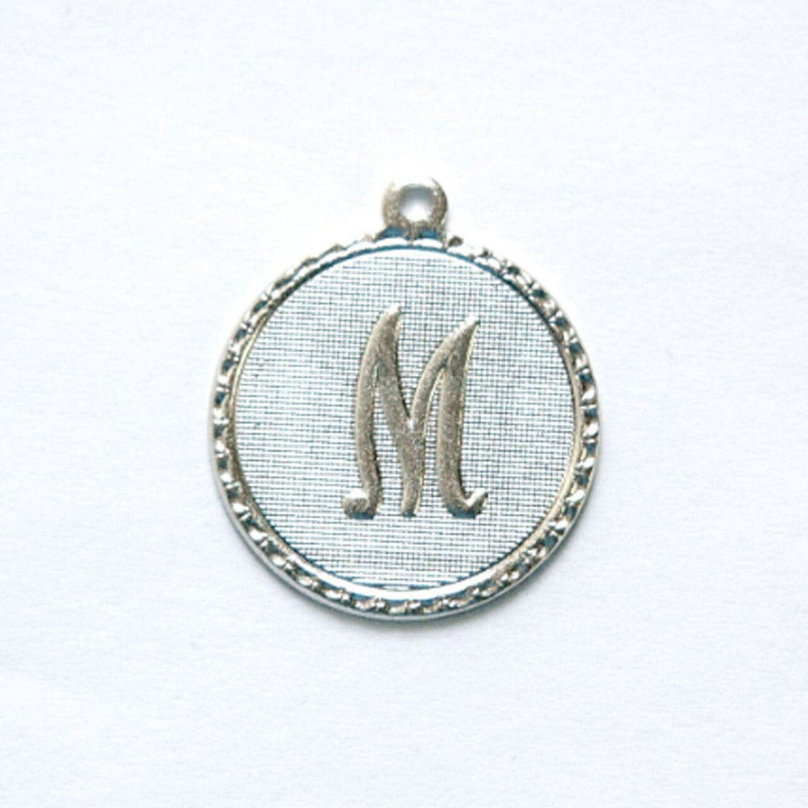 Letter M Charm with Loop (4)