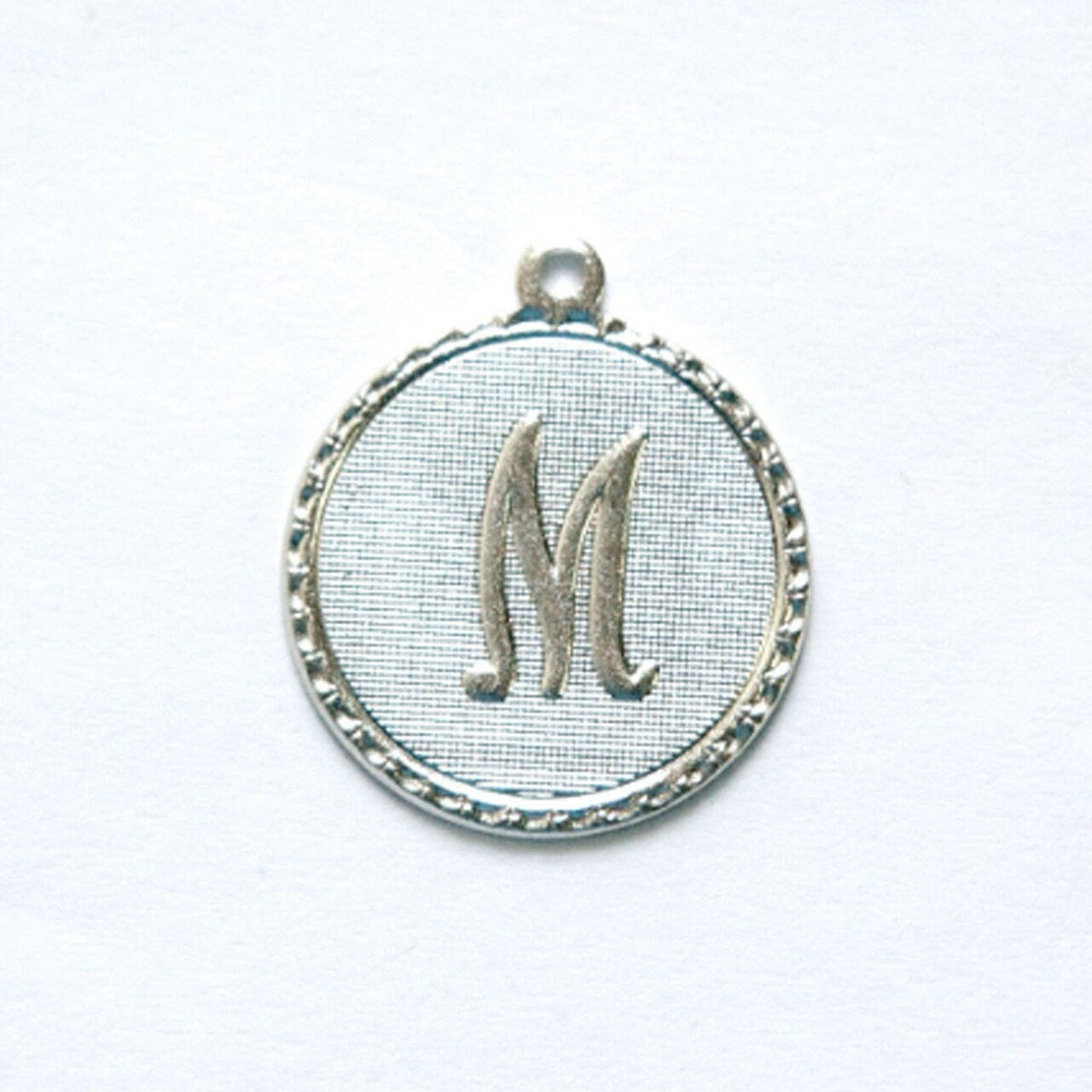 Letter M Charm with Loop (4)