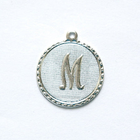 Letter M Charm with Loop (4)