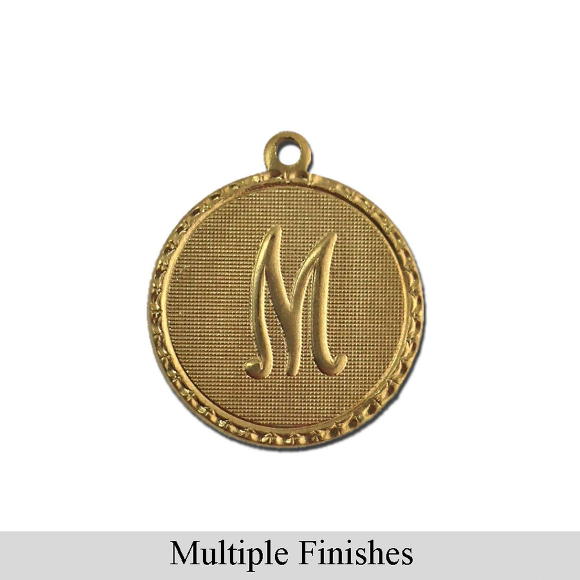 Letter M Charm with Loop (4)