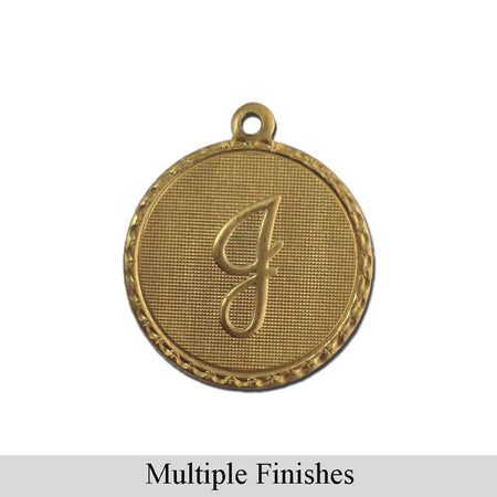 Letter J Charm with Loop (4)