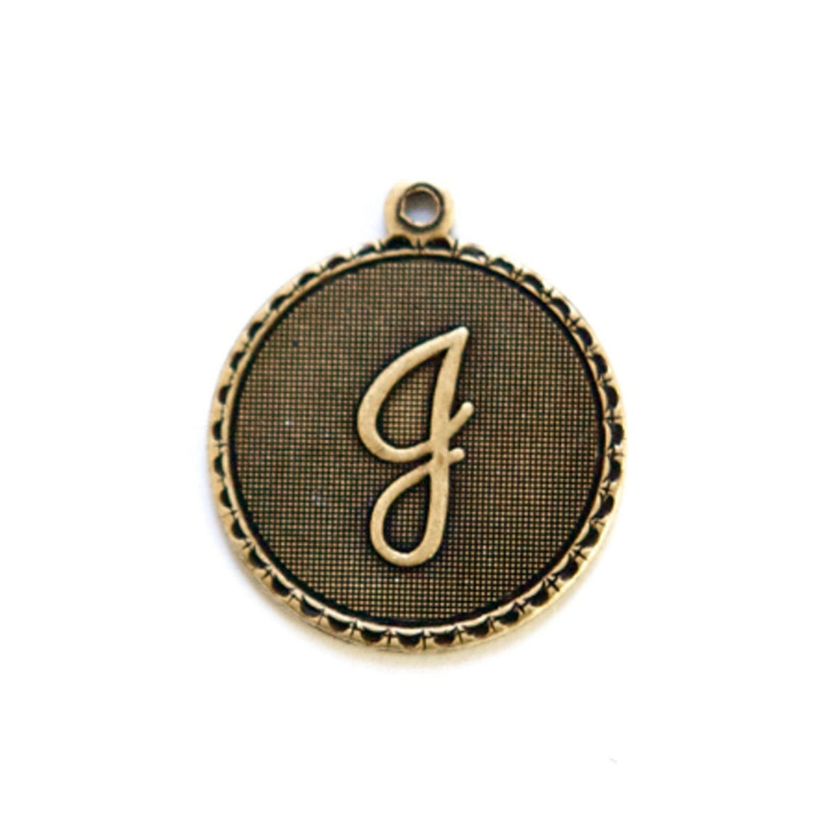 Letter J Charm with Loop (4)