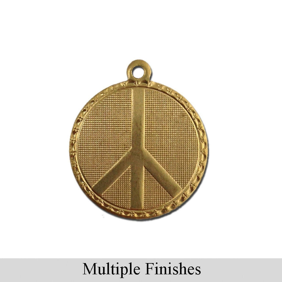 Peace Word Charm with Loop (4)