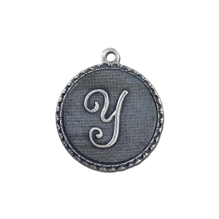 Letter Y Charm with Loop (4)