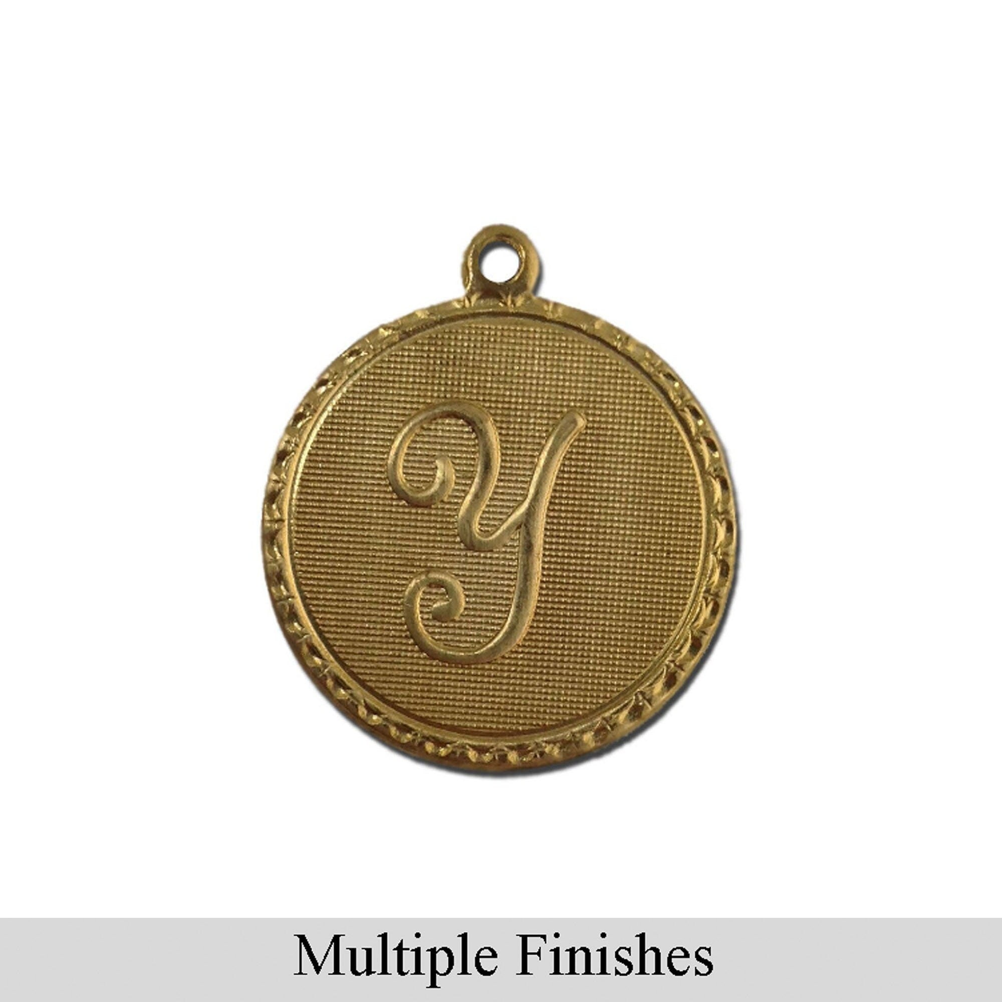 Letter Y Charm with Loop (4)