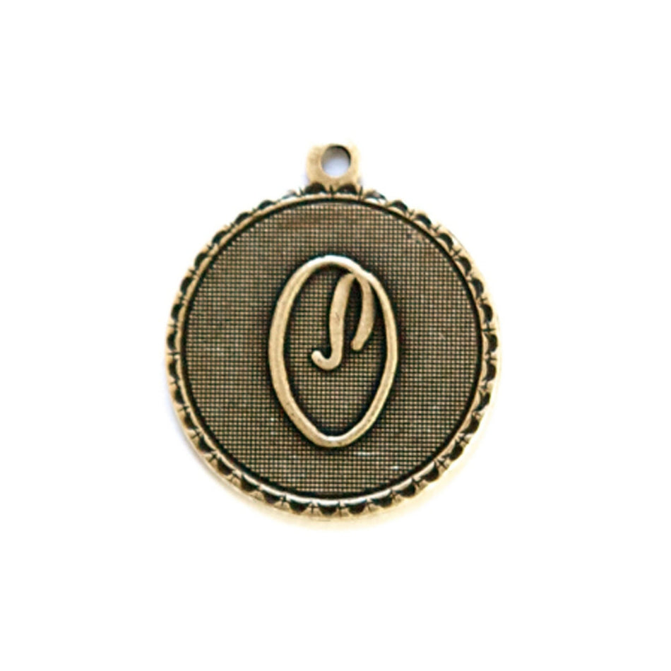 Letter O Charm with Loop (4)